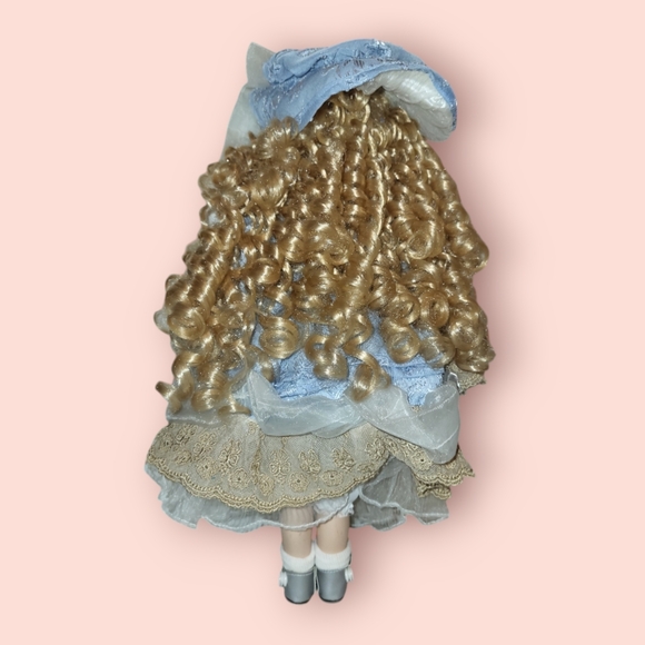Vintage 1990s Porcelain Doll 16in - Picture 2 of 3